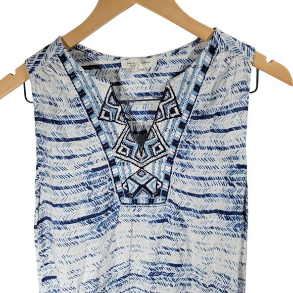 beachlunchlounge Boho Embroidered V-Neck Dress - Picture 4 of 7